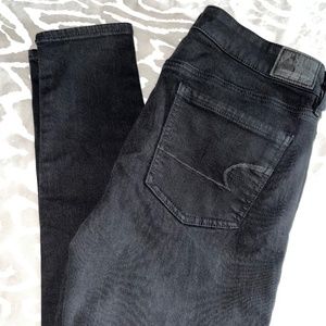 Black American Eagle Skinny Jeans
